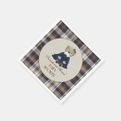Serviette En Papier Bear Luxury Girl Baby Shower  (Coin)