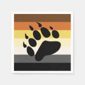 Serviette En Papier Bear Pride Stripes (Devant)