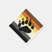 Serviette En Papier Bear Pride Stripes (Coin)