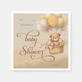 Serviette En Papier Bear wait bébé douche Papier Napkin