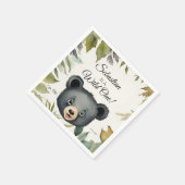 Serviette En Papier Bear Wild One Woodland Animal fête d'anniversaire (Coin)