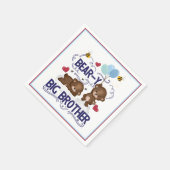 Serviette En Papier Bear y Big Brother Fils de frère (Coin)