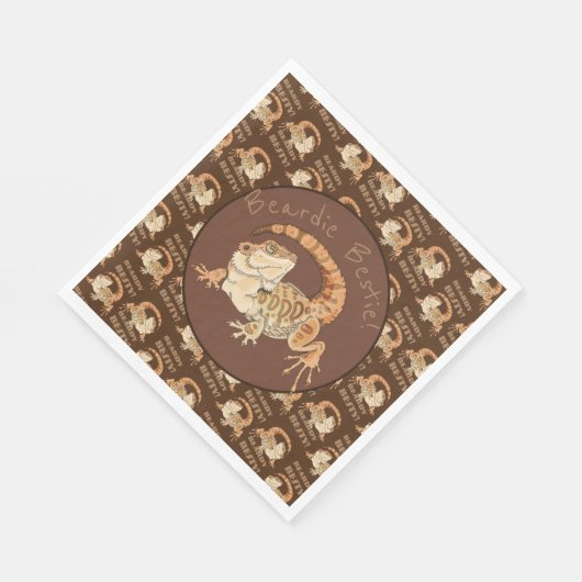 Serviette En Papier Beardie Bestie ! (Coin)