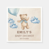 Serviette En Papier Bearly Can Wait Baby shower (Devant)