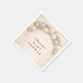 Serviette En Papier Bearly Wait Balloon Baby Shower (Coin)