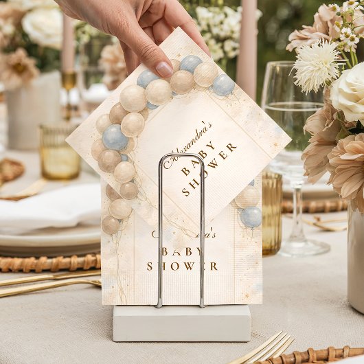 Serviette En Papier Bearly Wait Balloon Baby Shower