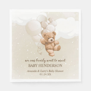Serviette En Papier Bearly Wait Neutral Teddy Bear