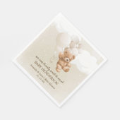 Serviette En Papier Bearly Wait Neutral Teddy Bear (Coin)