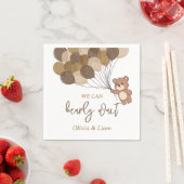 Serviette En Papier Bearly Wait - Papier Baby shower Napkin (En situation)