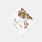 Serviette En Papier Bearly Wait - Papier Baby shower Napkin (Coin)