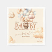Serviette En Papier Bearly Wait Teddy Bear Balloons Genre Neutre (Devant)