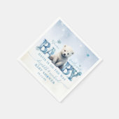 Serviette En Papier Bearly Wait Winter Moderne Baby shower Ours Polair (Coin)