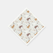 Serviette En Papier Bears mignonne dans le Motif Woods (Coin)