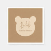 Serviette En Papier Béary 1er anniversaire (Devant)