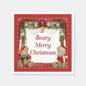 Serviette En Papier Beary Joyeux Noël (Devant)