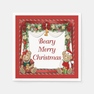 Serviette En Papier Beary Joyeux Noël