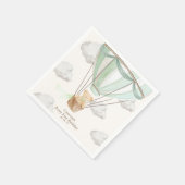 Serviette En Papier Béary Premier anniversaire Teddy Bear Hot Air Ball (Coin)