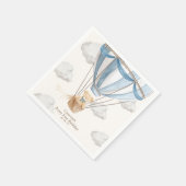 Serviette En Papier Béary Premier anniversaire Teddy Bear Hot Air Ball (Coin)