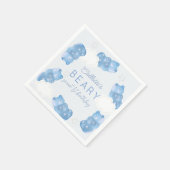 Serviette En Papier Beary Sweet Blue Gummy Ours Boy Anniversaire (Coin)