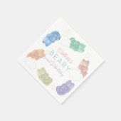 Serviette En Papier Beary Sweet Pastel Gummy Ours Anniversaire (Coin)