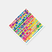 Serviette En Papier [Beatnik Bubbles] Papier à pointes Retro Polka (Coin)