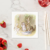 Serviette En Papier Beatrix Potter, Chatons, Canards, Personnalisé (En situation)