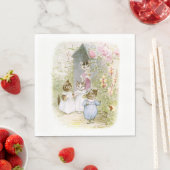 Serviette En Papier Beatrix Potter, Mittens Kitten, (En situation)
