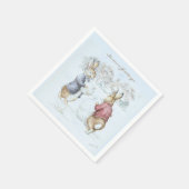 Serviette En Papier Beatrix Potter Snowman et Bunnies Holiday (Coin)
