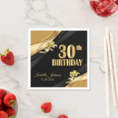 Serviette En Papier Beau 30ème anniversaire (En situation)