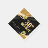 Serviette En Papier Beau 30ème anniversaire (Coin)