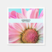 Serviette En Papier Beau Baby shower photo Rose Flower Up (Devant)