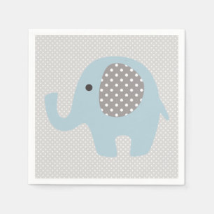 Serviette En Papier Beau bébé éléphant bleu bleu bébé