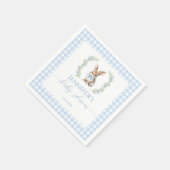 Serviette En Papier Beau bleu Pâques bébé garçon douche (Coin)