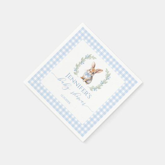 Serviette En Papier Beau bleu Pâques bébé garçon douche (Coin)