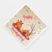 Serviette En Papier Beau Bon thanksgiving moderne automne (Coin)