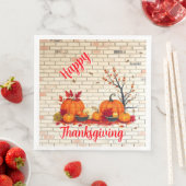 Serviette En Papier Beau Bon thanksgiving moderne automne (En situation)