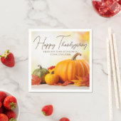 Serviette En Papier Beau Bon thanksgiving Personnalisable Partie (En situation)