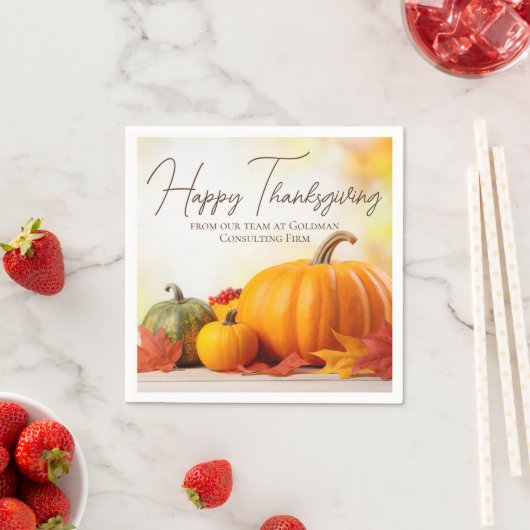 Serviette En Papier Beau Bon thanksgiving Personnalisable Partie (En situation)