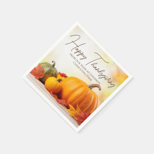 Serviette En Papier Beau Bon thanksgiving Personnalisable Partie (Coin)