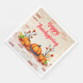 Serviette En Papier Beau Bon thanksgiving populaire Automne (Coin)