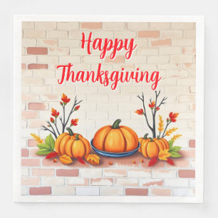 Serviette En Papier Beau Bon thanksgiving populaire Automne