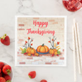 Serviette En Papier Beau Bon thanksgiving populaire Automne (En situation)