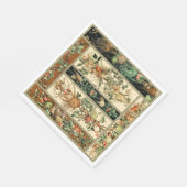 Serviette En Papier Beau Botanique (Coin)
