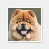 Serviette En Papier Beau Chow Chow Chow (Devant)