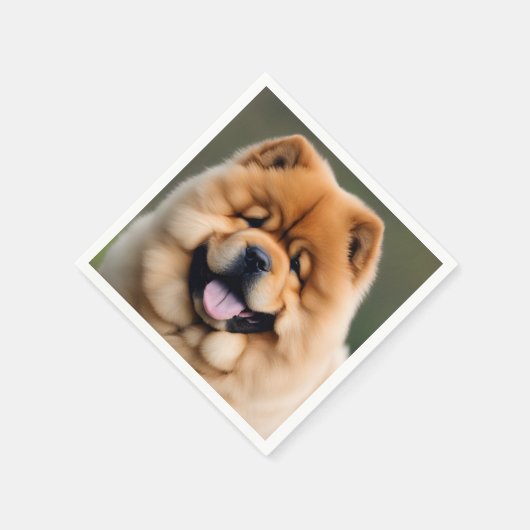 Serviette En Papier Beau Chow Chow Chow (Coin)