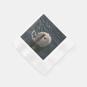 Serviette En Papier Beau cygne blanc (Coin)