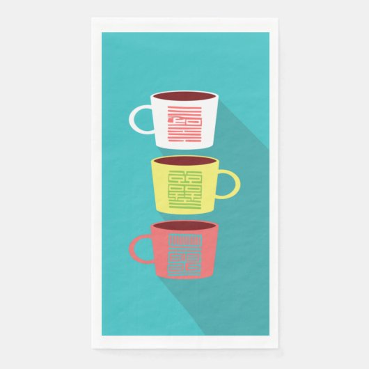 Serviette En Papier Beau K motif 3 serviettes (Devant)