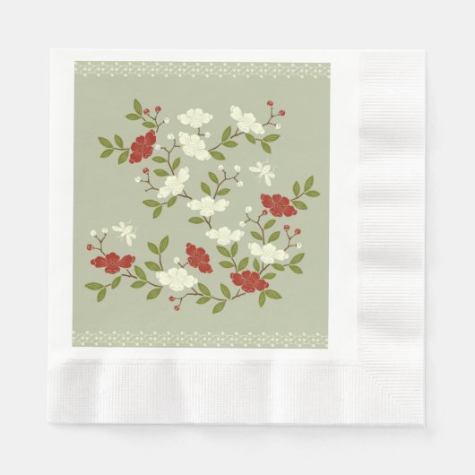 Serviette En Papier Beau K motif 6 serviettes (Devant)