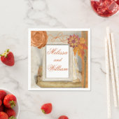 Serviette En Papier Beau Mariage de automne (En situation)