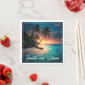 Serviette En Papier Beau Mariage d'été (En situation)